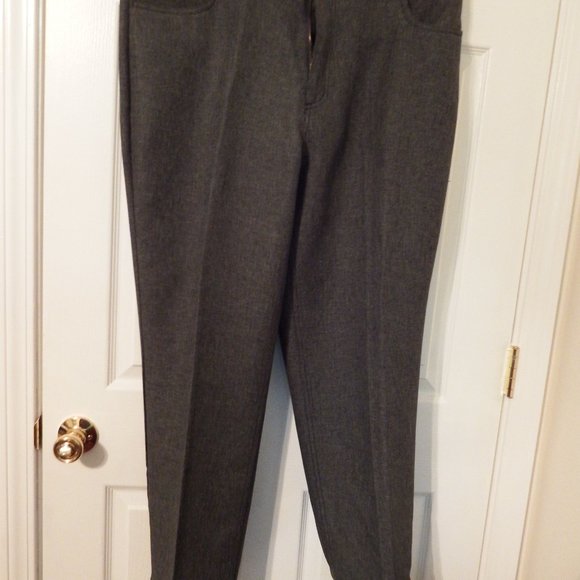 Men's Dark Grey slacks Size 40W by Haband - Picture 2 of 4